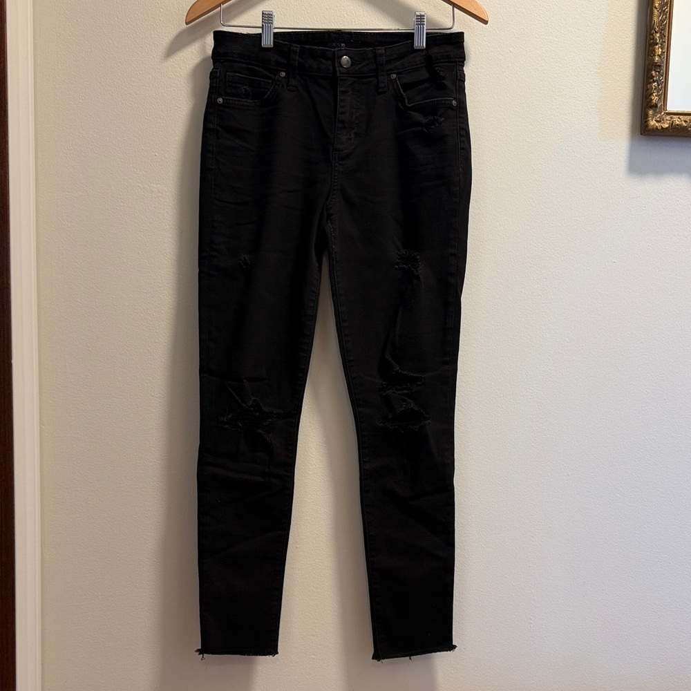Joe's Jeans Black Distressed Skinny Jeans